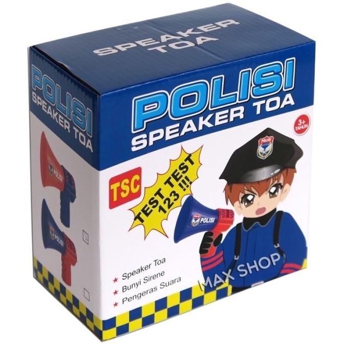 Mainan Anak Toa Mini Toa Polisi Megaphone Sirine'/ Mainan Anak Speaker Pengeras Suara Toa Sirine