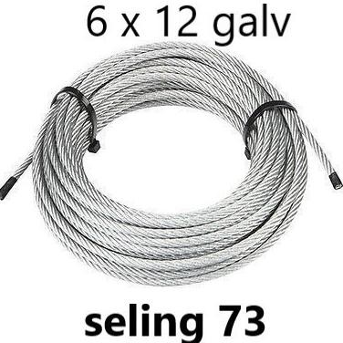 Promo Kawat Seling 6Mm Baja Galvanis/Kawat Sling 6 Mm Galv Per Roll @1000Mtr