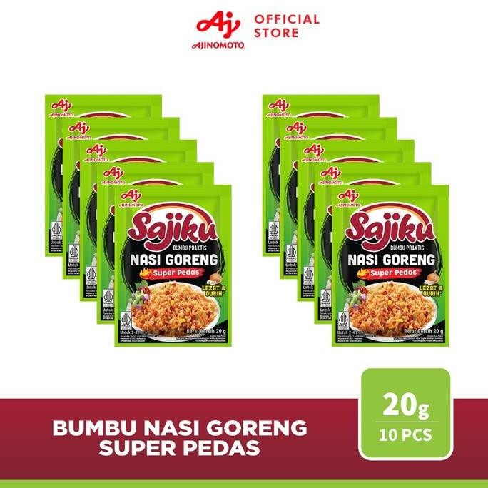 

SAJIKU Bumbu Praktis Nasi Goreng Super Pedas 20gr (10 pcs) nUg