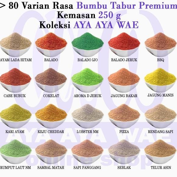 250 gr Bumbu / Bubuk Tabur Premium 250 Asin Pedas Manis (Chapter 1) nUg