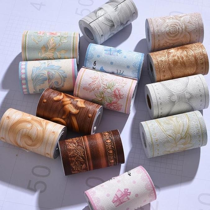 TERBARU WALLPAPER BORDER STIKER PREMIUM MOTIF MOZAIK STICKER DINDING TEMBOK KACA DAPUR KITCHEN DAPUR