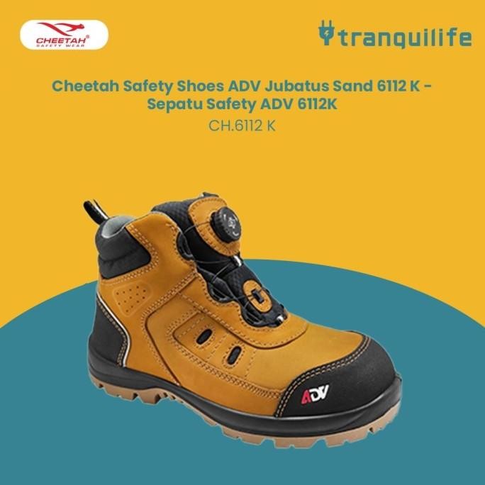 Diskon Cheetah Safety Shoes Adv Jubatus Sand 6112 K - Sepatu Safety Adv 6112K