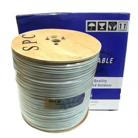 Promo Kabel Spc Rg59 + Kabel Power Coaxcial Untuk Cctv 1 Roll
