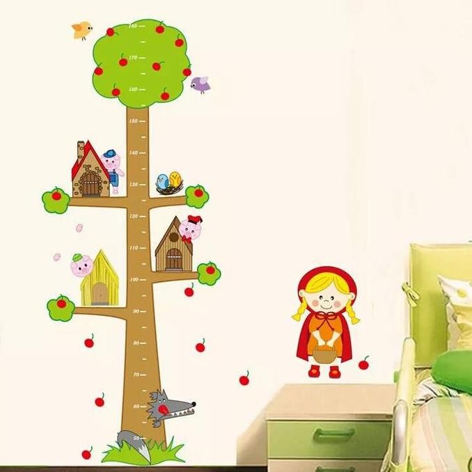 TERBARU JURAGAN WALL STICKER PENGUKUR TINGGI BADAN TINGGI BADAN POHON GROW UP TREE STIKER DINDING AB