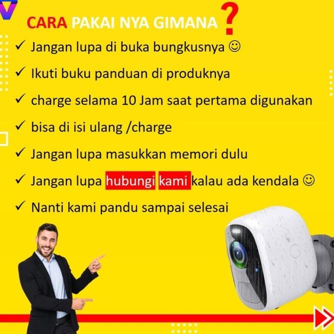 Promo Cctv Outdoor Waterrproof Wifi Indoor Camera Kebun Sawit Portable Js174