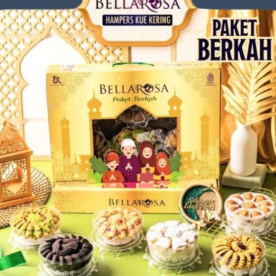

PAKET BELLAROSA BERKAH ISI 6 TOPLES KUE KERING LEBARAN IDUL FITRI 2025 / PAKET KUE KERING
