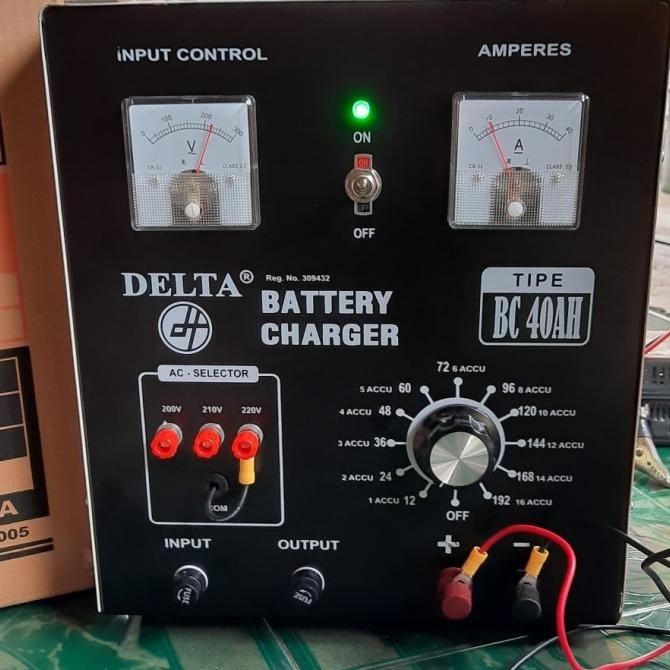 CHARGER AKI DELTA DT 440C ALAT CAS AKI MOTOR MOBIL