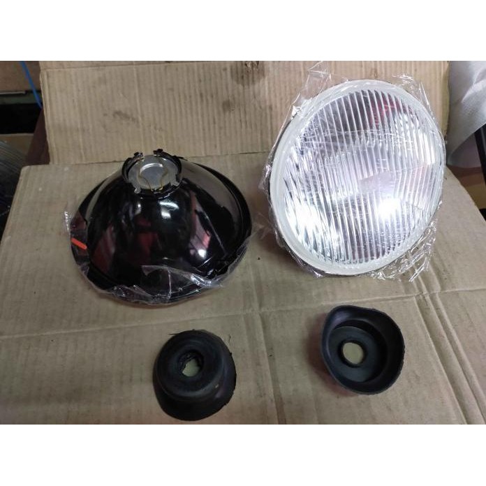 Lampu Headlamp Halogen Bulat H4 7 Inch Inci Suzuki Katana Jimny AM Lampu Mobil