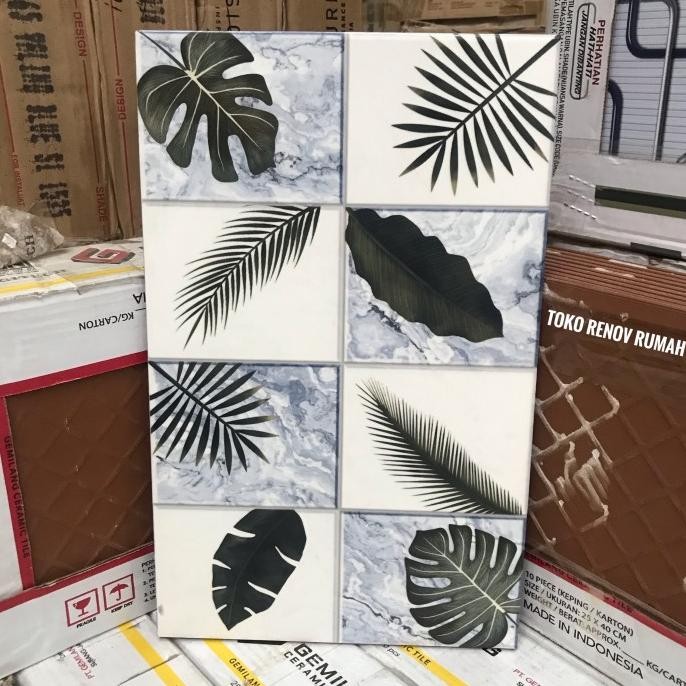 Keramik dinding 25x40 motif bunga/ keramik dapur/ keramik kamar mandi