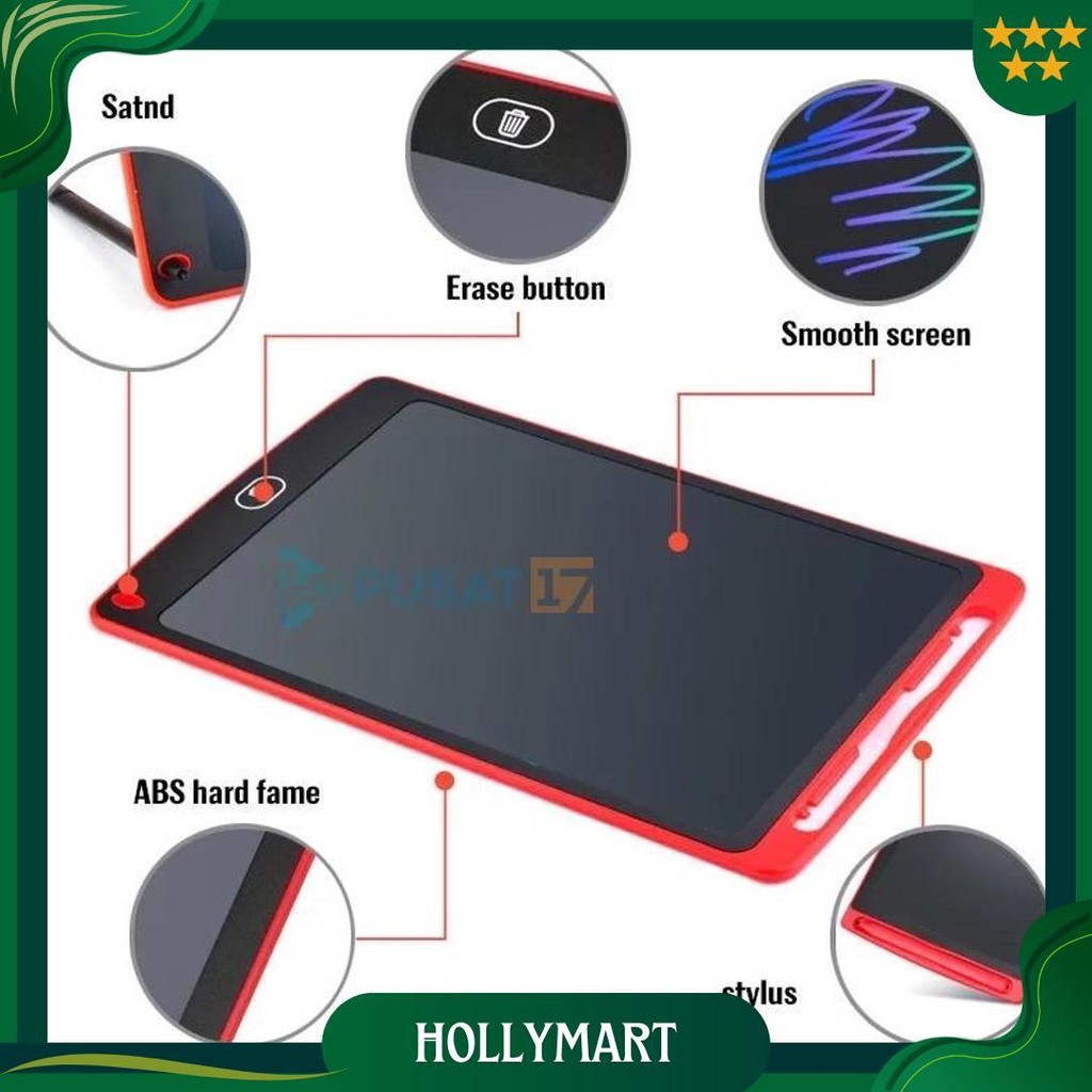 Papan Belajar Tulis Anak Lcd Tablet 8.5 Inch Portable Ori