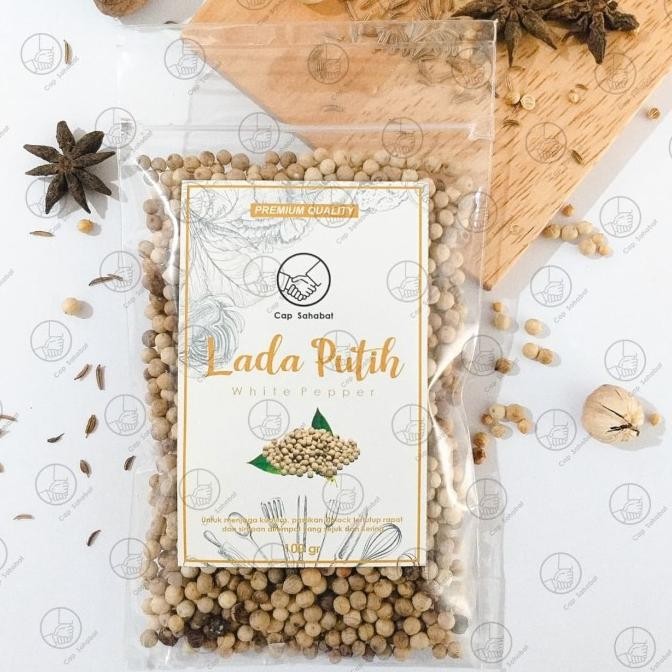 

100gr Biji Lada Putih Utuh / Whole White Pepper 100% PREMIUM nUg