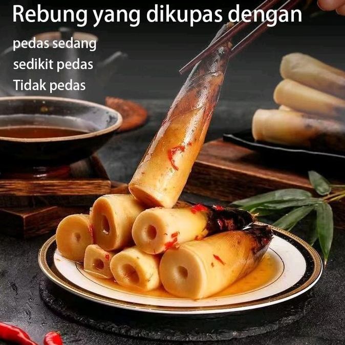 

HALAL Acar rebung kupas vegetarian bambu siap saji Food Makanan nUg