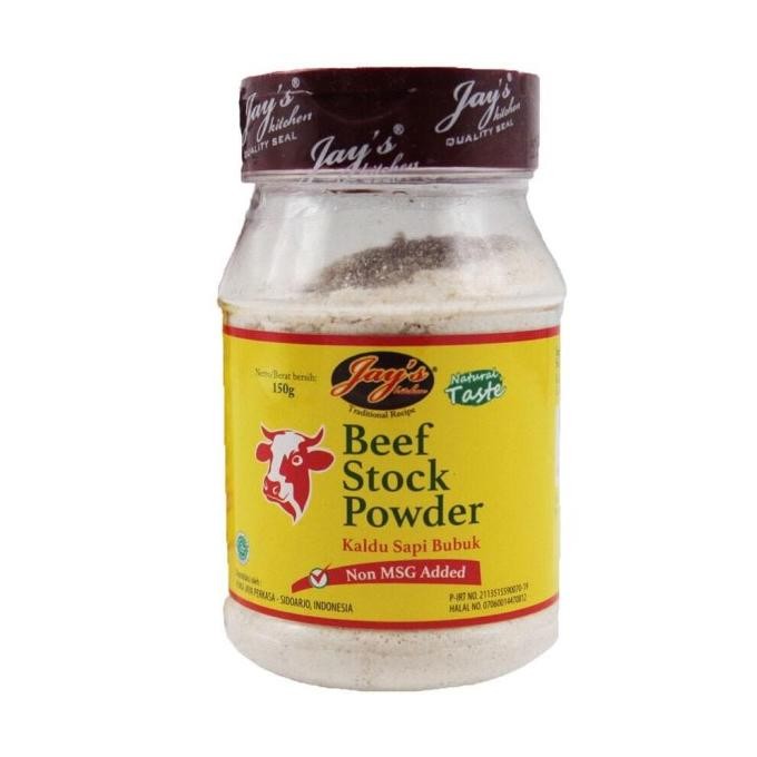 

w2fit Jay's Beef Stock Non-MSG Kaldu Sapi Bubuk Jays Kitchen 150 gram nUg
