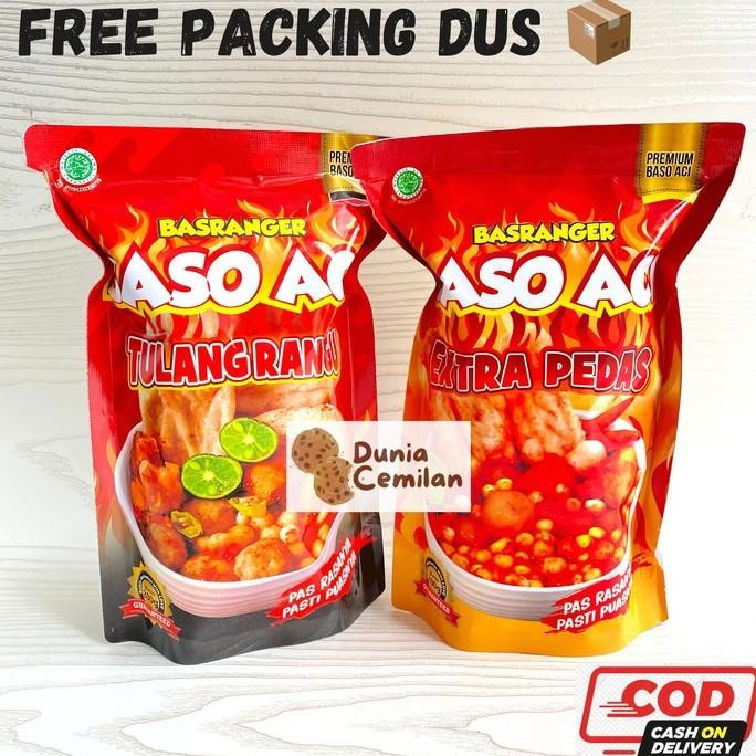 

[TERMURAH!!] Baso Aci Basranger 200gr Extra Pedas & Tulang Rangu nUg