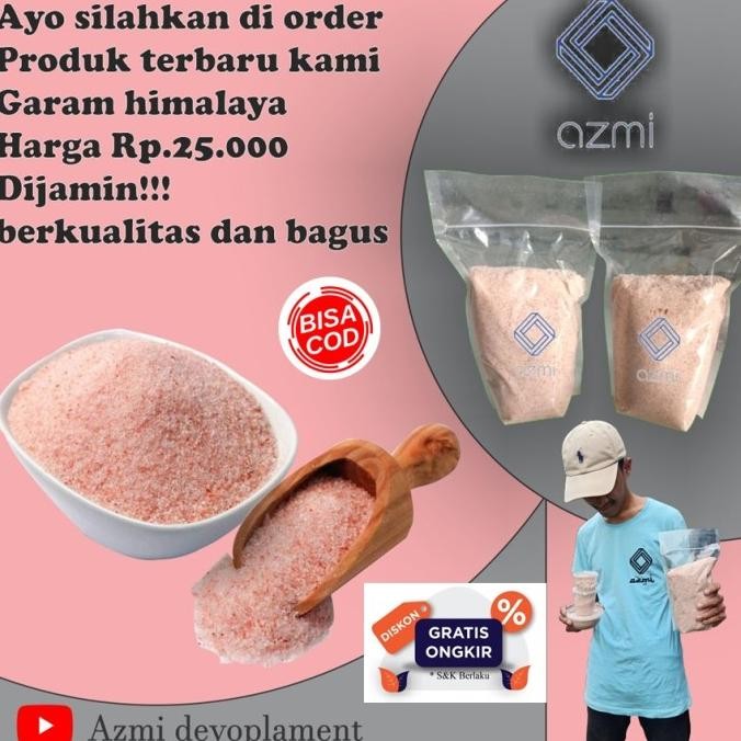 

Himalayan Pink Salt Garam Natural Himalaya Kemasan Repack 1kg 1 Kg nUg