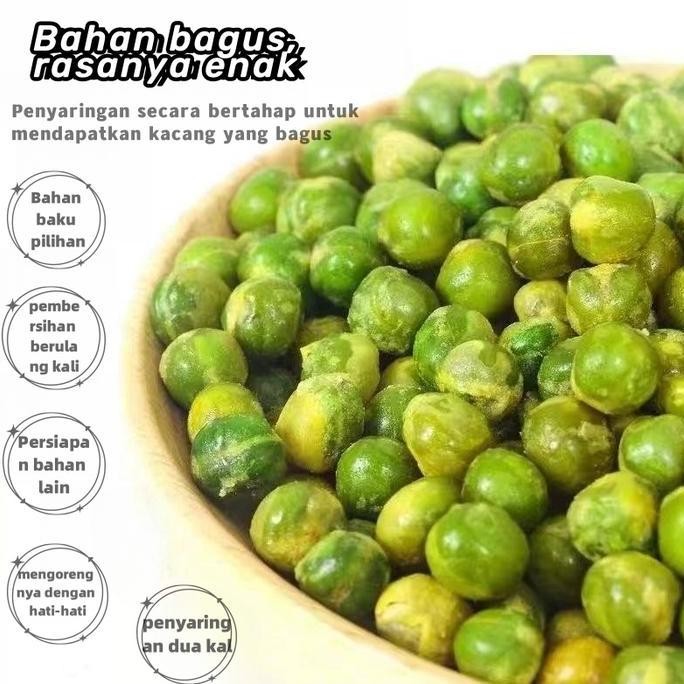 

COD Kacang polong hijau 500g gurih asin/pedas kacang kiloan dua kacang polong kelinci lezat Camilan santai Food Cemilan Snack Makanan Goreng nUg