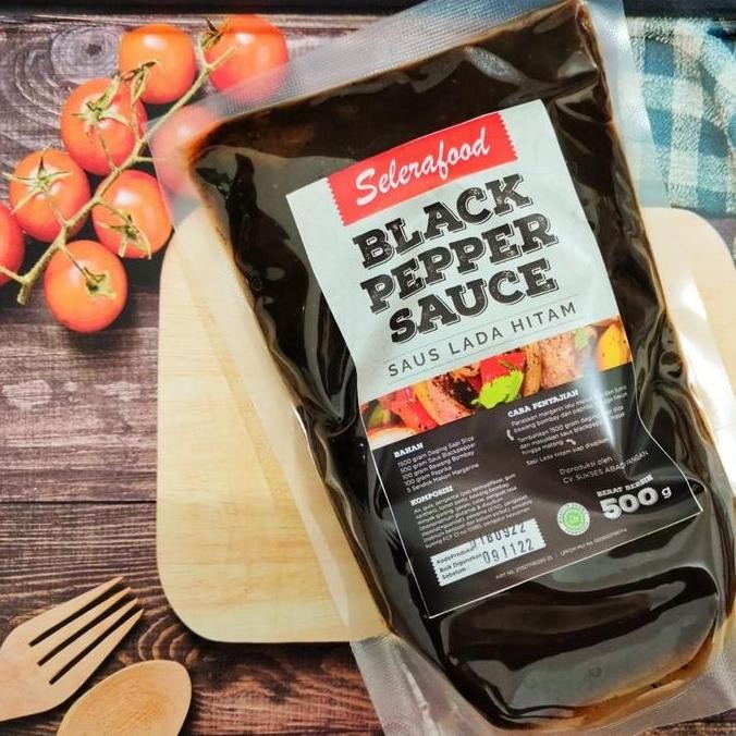 

Saus Blackpepper - Lada Hitam - Selerafood, 500g Sauce nUg