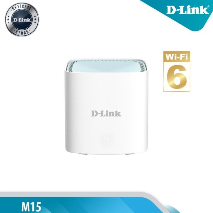 TERBARU - D-Link M15 , AX1500 Eagle Pro WiFi 6 Wireless Mesh Router ( 1 Pack )