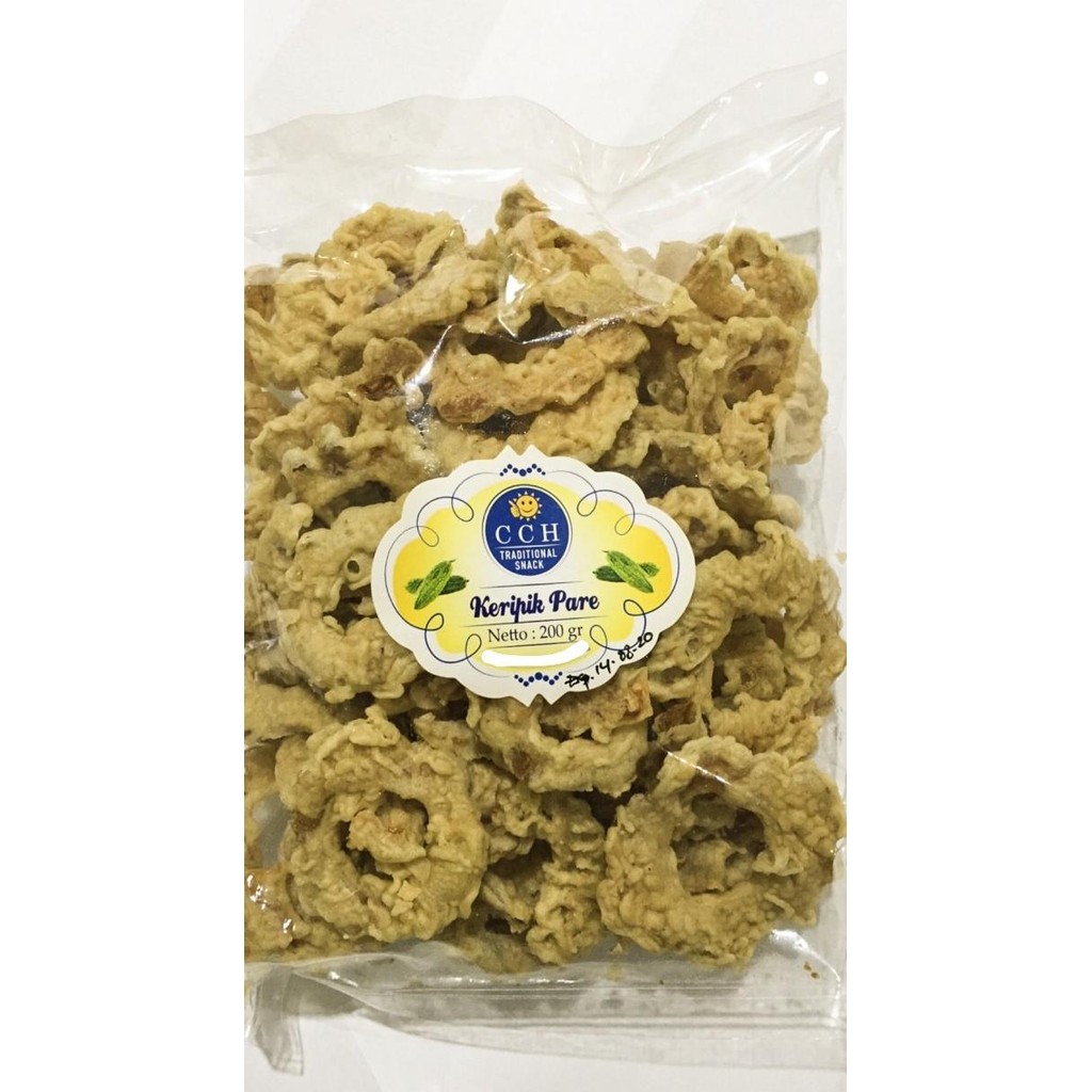 

Snack Indonesia Penyedap Rasa Keripik Pare Gurih Murah Renyah 200 gram nUg