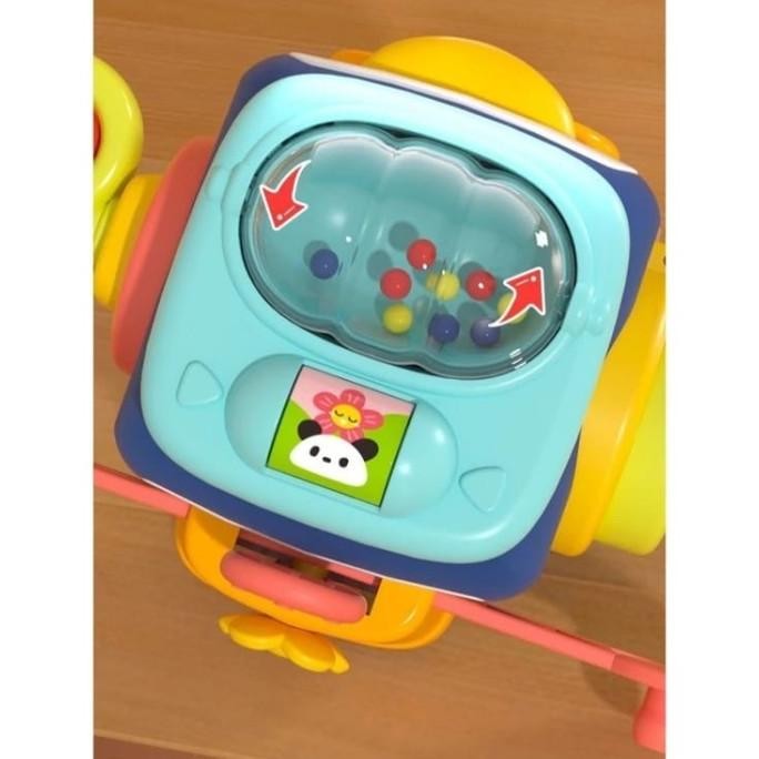 Montessori education kids - busy cube activity - Mainan montessori puzzle busy box