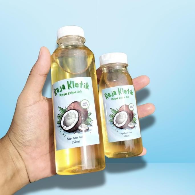 

Raja Kletik - Minyak Kelapa Asli 100% Murni - Pilihan Ukuran 100ml, 250ml, 500ml, & 1Liter Bahan Masakan nUg