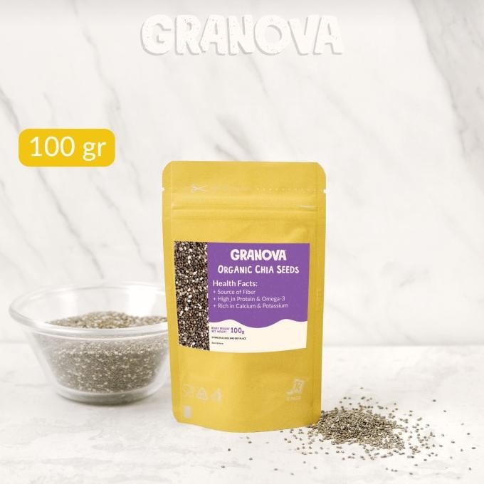 

Granova - Chia Seeds Hitam Organik Paraguay 100gr / Black Chia Seeds nUg