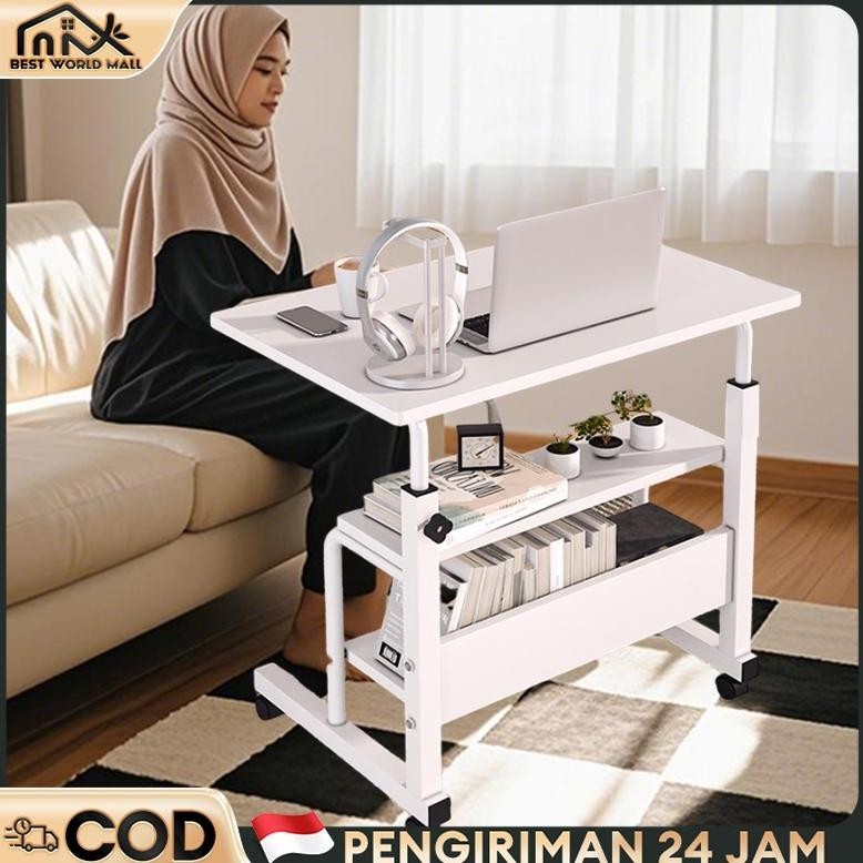 

MEJA LAPTOP RODA MEJA LAPTOP ADJUSTABLE MEJA BELAJAR PORTABLE MEJA KERJA STANDING MEJA KANTOR LAPTOP LIPAT MEJA BELAJAR ANAK