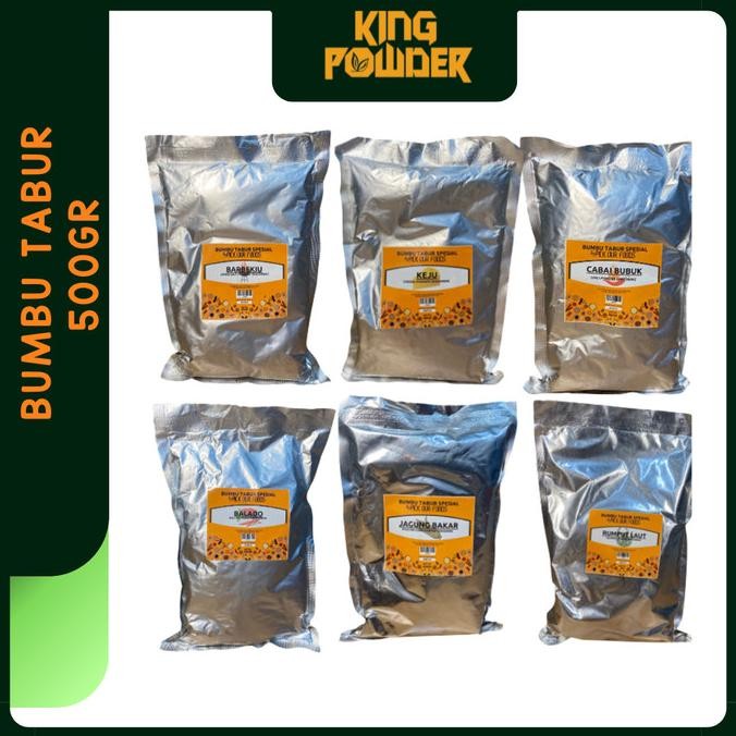 

Bubuk Tabur Pedas/seaweed/balado/bbq/jagung bakar/ Keju Bubuk 500 Gram nUg