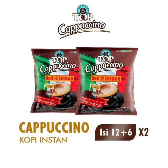 

Top Coffee Kopi Instan Cappucino Bag 25 gr isi 12 + 6 pcs x2