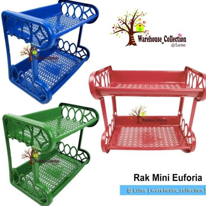 Rak Plastik Susun 2 / Rak Plastik Serbaguna Murah / Rak Bumbu Euforia