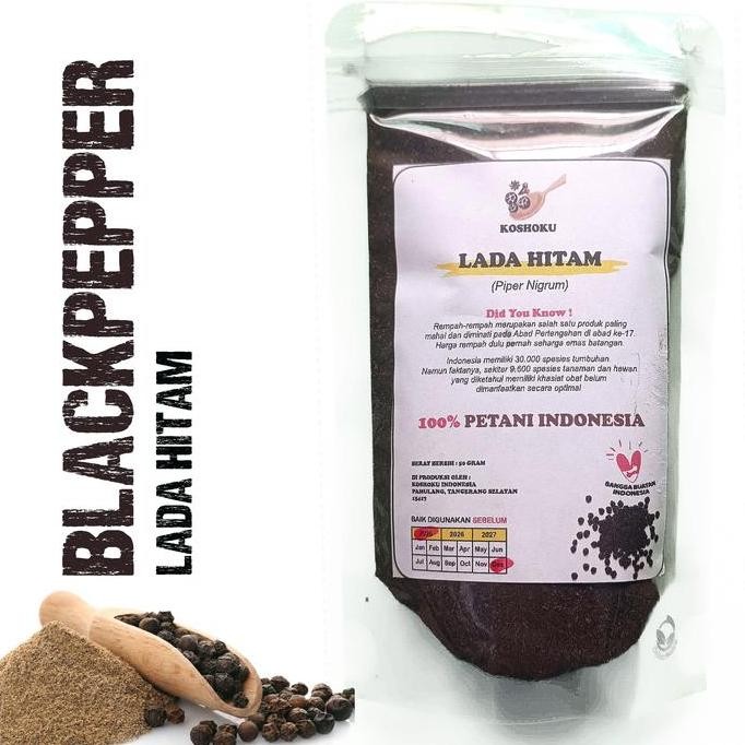 

Lada Hitam Bubuk 50 Gram. Merica Serbuk Murni. Black Pepper Powder. Penyedap Pedas. Spices Rempah spices nUg