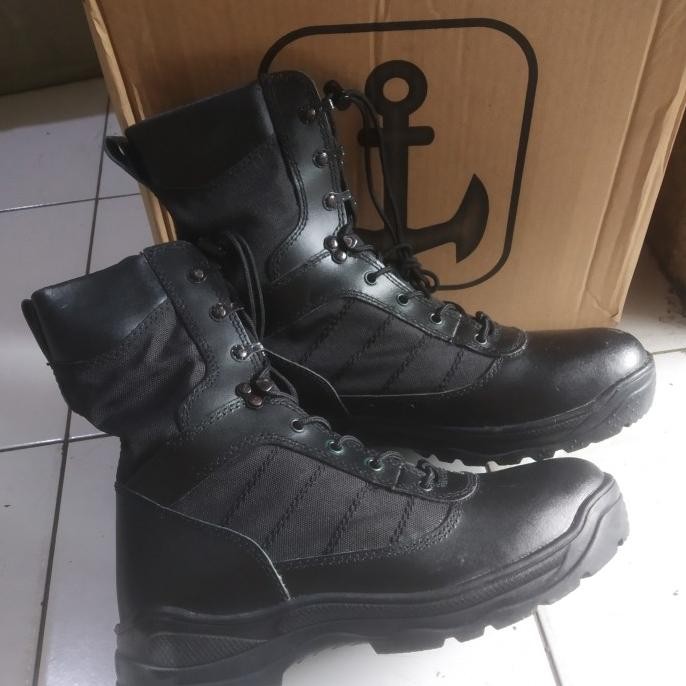 Sepatu PDL Hitam TNI AL OriginaL