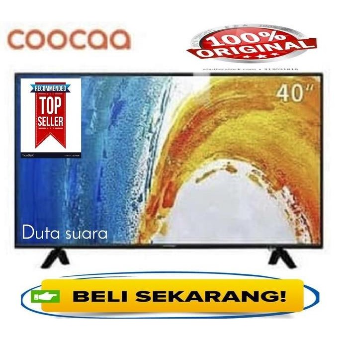 COOCAA TV LED 40 Inch 40D5A Full HD TV Garansi 3 Tahun FREE Breket