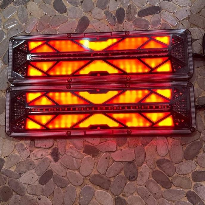 Sale Stop Lamp Belakang Truk 12-24 Volt Model Trapesium Neww