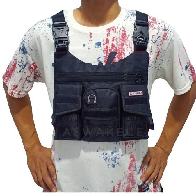 Dearglow- Chestbag Tas Dada Pria Vest Bag