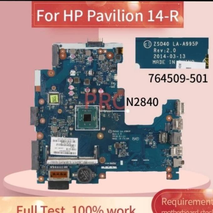 Motherboard Hp 14-R Hp 240 G3 La-A995P Intel Celeron New Stok