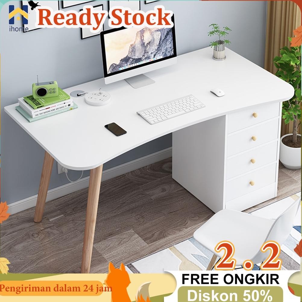 

IH MEJA BELAJAR DENGAN LACI MEJA KERJA MINIMALIS MEJA KANTOR MEJA KOMPUTER MEJA KAMAR KAYU 120CM