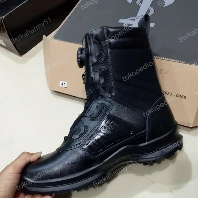 Sepatu PDL TNI AL Tali Putar Boccoroco Asli Jatah/Sepatu PDL TNI