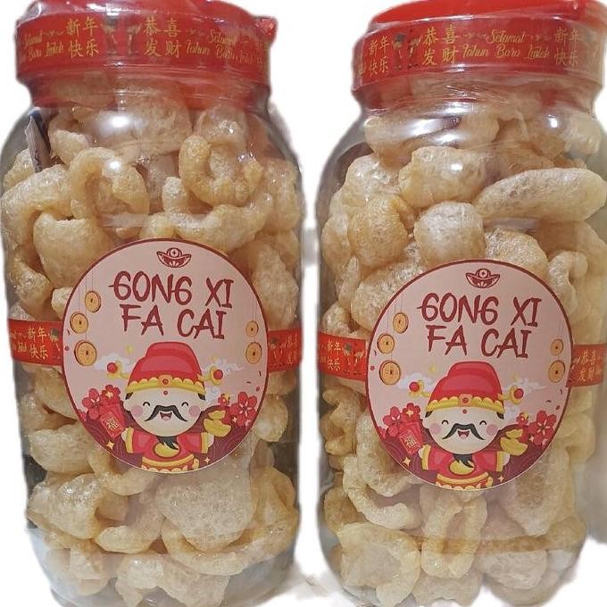 

Sale Kerupuk Kulit Babi Premium Toples 2Liter Dan 3Liter Versi Imlek