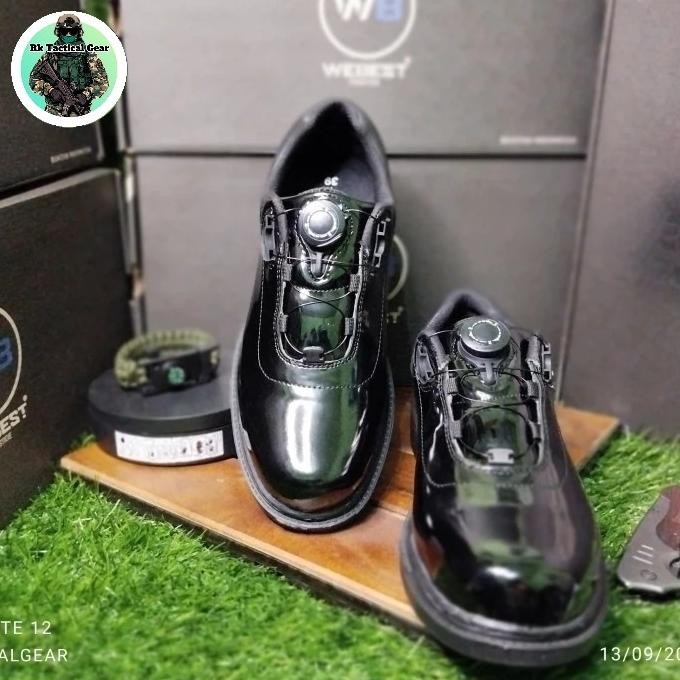 ORIGINAL SEPATU PDH TALIPUTAR WEBEST TNI POLRI KULIT KILAP ASLI JS