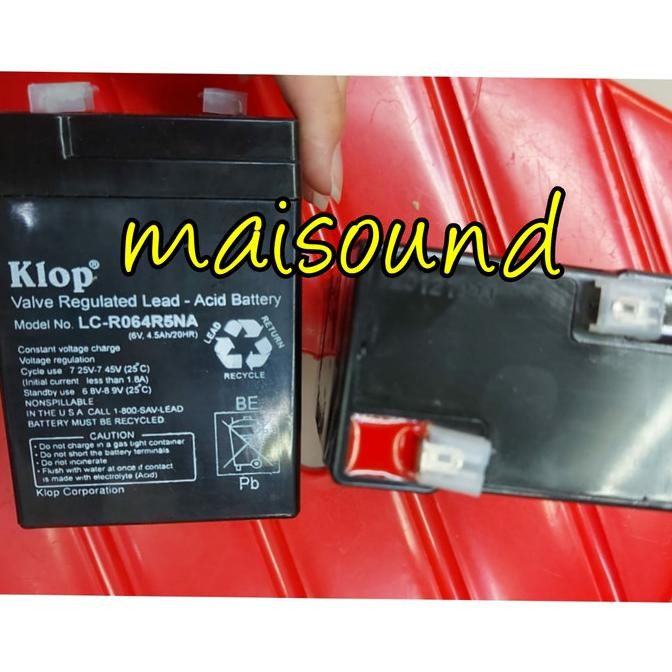 AKI KERING KLOP LC R064R5NA VALVE REGULATED LEAD ACID BATTERY KLOP