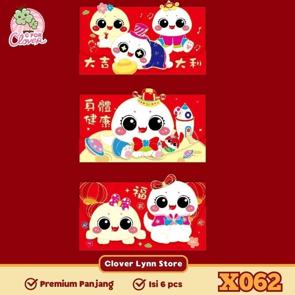 

Premium Angpao Panjang Imlek Tahun Ular 2025 Landscape Isi 6 Pcs Amplop Hongpao Chinese Newyear Snake Year