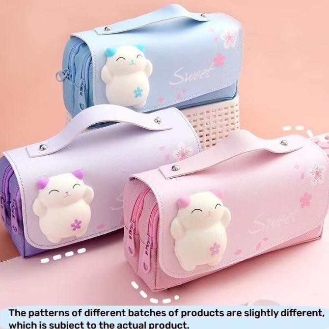 

Tempat pensil boneka lucu kawaii korea pencil box pensil anak sekolah liquid