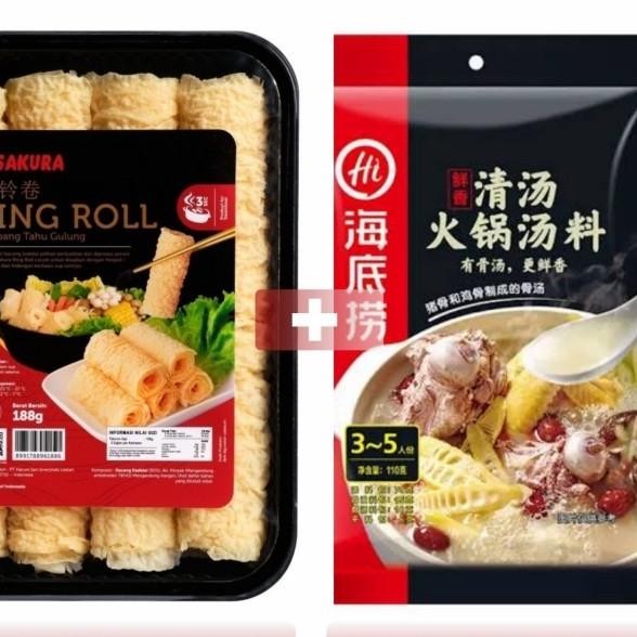 

Paet Haidilao Bumbu Hotpot Habu Embang Tahu Roll Aura