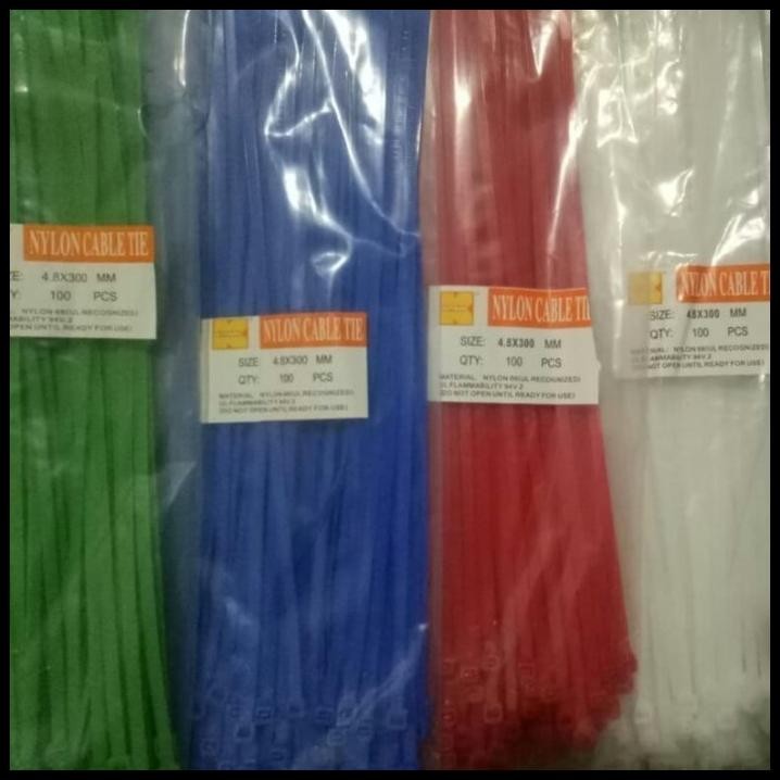 

Warna Putih 100Pcs Cable Ties Kabel Ties Tali Kabel 25Cm 250Mm 25 Cm