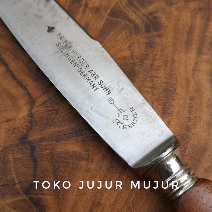 Pisau  Vintage FRIEDR HERDER ABR.SOHN SOLINGEN GERMANY NOS cap garpu