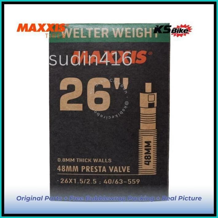 BAN DALAM SEPEDA MAXXIS 26 COP FV PRESTA JARUM 48MM VELG TINGGI 26 X 1.50 1.75 1.95 2.10 2.20 2.25 2