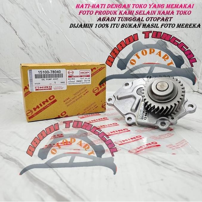 POMPA OLI HINO DUTRO HT130 130HT HT125 125HT TIPIS 23MM 2904T