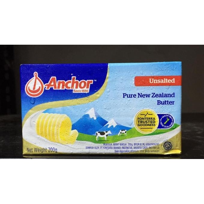 

Pure New Zealand Unsalted Butter Anchor 227Gr - Gosend Only!!! Promo