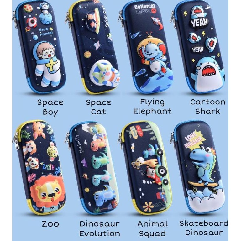 

Tempat Kotak Pensil Motif Kartun Karakter Unicorn 3D Bahan EVA Untuk Anak Perempuan Laki Laki Unisex Anti Air Import - KP01 liquid